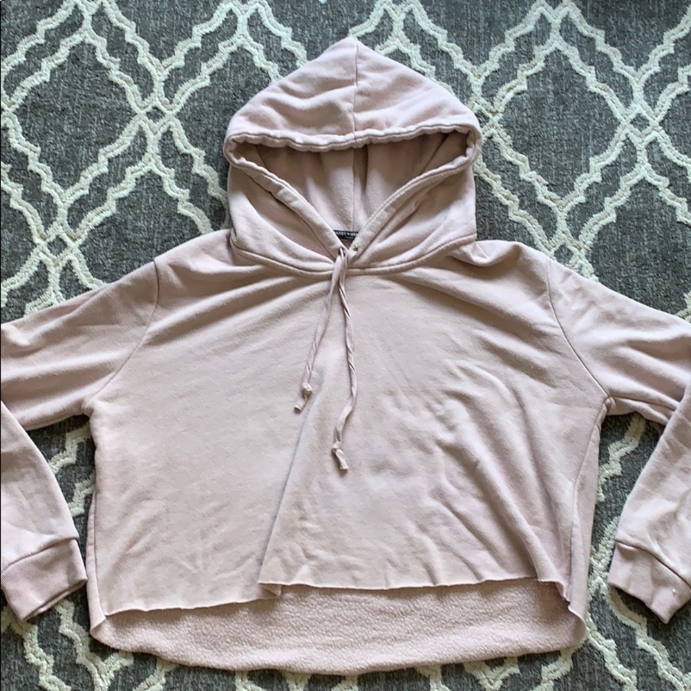 Cropped brandy Melville hoodie
